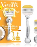 Gillette Venus PRO ComfortGlide Coconut дамски епилатор с държач за душ + резервни ножчета 3 бр.