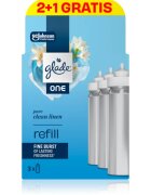 Glade ONE Pure Clean Linen резервен пълнител за освежител за въздух 3x10 мл.