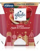 Glade Twinkling Apple & Cinnamon ароматна свещ 204 гр.
