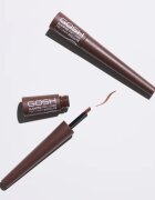 GOSH COPENHAGEN Slanted Pro Liner течни очни линии цвят 003 Matt Brown 2.5 мл.