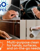 GoWipes Antibacterial освежаващи мокри кърпички с антибактериално действие 20 бр.