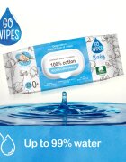 GoWipes Baby 100% Cotton Biodegradable нежни мокри кърпички за бебета за чувствителна кожа 0+ 50 бр.