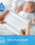 GoWipes Baby 100% Cotton Biodegradable нежни мокри кърпички за бебета за чувствителна кожа 0+ 50 бр.