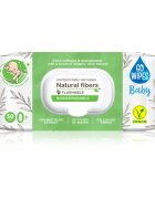 GoWipes Baby Natural Fibers нежни мокри кърпички за бебета за чувствителна кожа 0+ 50 бр.
