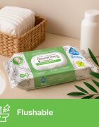 GoWipes Baby Natural Fibers нежни мокри кърпички за бебета за чувствителна кожа 0+ 50 бр.