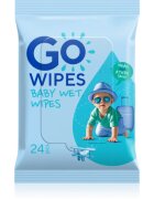 GoWipes Baby Wet Wipes нежни мокри кърпички за бебета за много суха чуствителна и атопична кожа 24 бр.