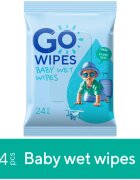 GoWipes Baby Wet Wipes нежни мокри кърпички за бебета за много суха чуствителна и атопична кожа 24 бр.