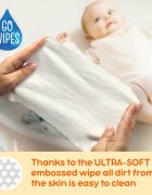 GoWipes Cleanse & Cream Sweet Almond Milk нежни мокри кърпички за бебета за чувствителна кожа алое вера 0+ 50 бр.