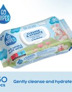 GoWipes Cleanse & Hydrate нежни мокри кърпички за бебета за чувствителна кожа алое вера 0+ 50 бр.