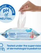 GoWipes Cleanse & Hydrate нежни мокри кърпички за бебета за чувствителна кожа алое вера 0+ 50 бр.