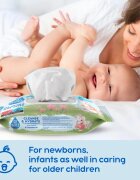GoWipes Cleanse & Hydrate нежни мокри кърпички за бебета за чувствителна кожа алое вера 0+ 50 бр.