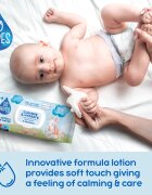GoWipes Cleanse & Hydrate нежни мокри кърпички за бебета за чувствителна кожа алое вера 0+ 50 бр.