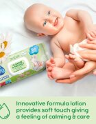 GoWipes Cleanse & Protect Chamomile extract нежни мокри кърпички за бебета с алое вера 50 бр.