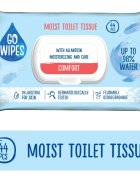 GoWipes Comfort влажна тоалетна хартия за чувствителна кожа 44 бр.