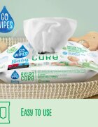 GoWipes Extra Care мокри почистващи кърпички за деца за чувствителна кожа 0+ 60 бр.