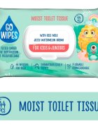 GoWipes For Kids & Juniors влажна тоалетна хартия за чувствителна кожа за деца 44 бр.