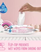 GoWipes Super Sensitive мокри почистващи кърпички за деца за чувствителна кожа 0+ 60 бр.