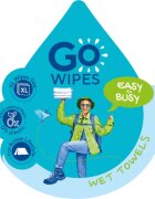 GoWipes Wet Towels освежаващи мокри кърпички 26x20 cm 15 бр.