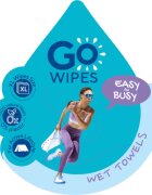 GoWipes Wet Towels освежаващи мокри кърпички 26x20 cm 15 бр.