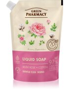 Green Pharmacy Musk Rose & Cotton течен сапун пълнител 460 мл.
