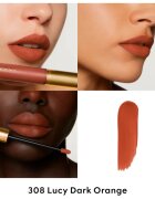 Gucci Beauty Rouge à Lèvres Matte Lipstick матиращо течно червило цвят 308 Lucy Dark Orange 6.5 мл.