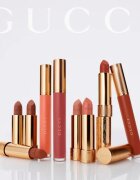 Gucci Beauty Rouge à Lèvres Satin Lipstick сатенено червило цвят 504 Myra Crimson 3.5 гр.