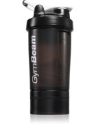 GymBeam Blend Bottle спортен шейкър + контейнер боя Black White 1 бр.