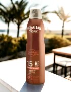 Hawaiian Tropic Glowing Protection Dry Oil Spray слънцезащитен спрей SPF 15 177 мл.
