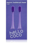 Hello Coco Electric Toothbrush Heads Purple резервни глави за четка за зъби 2 бр.