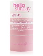 hello sunday the shimmer one mineral glow stick минерална защитна пръчица за чувствителни места SPF 45 20 гр.