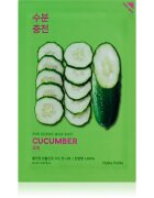 Holika Holika Pure Essence Cucumber платнена маска с успокояващ ефект за чувствителна кожа със склонност към почервеняване 23 мл.
