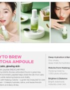 House of Hur Phyto Brew Matcha Ampoule хидратиращ и успокояващ серум за озаряване на лицето 50 мл.