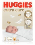 Huggies Extra Care Size 1 еднократни пелени 2-5 kg 26 бр.