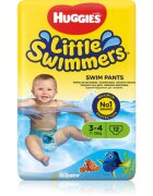 Huggies Little Swimmers 3-4 еднократни пелени за плуване 7-15 kg 12 бр.