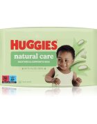 Huggies Natural Care почистващи кърпички с алое вера 56 бр.