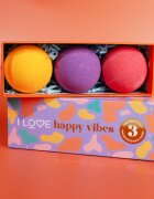 I Love Special Moments Happy Vibes бомбичка за вана аромати Mango Grapefruit Peach 3x150 гр.