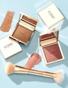 ICONIC London Cheek Glow Duo Brush двустранна четка 1 бр.