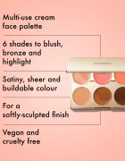 ICONIC London Multi-Use Cream Blush Bronze and Highlight Palette мултифункционална палитра за лице 6x3.2 гр.