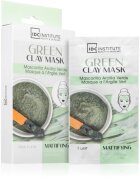 IDC INSTITUTE Green Clay Mask почистваща матираща маска с масло от шеа 3x8 гр.