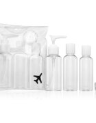 IDC INSTITUTE Travel Set контейнери за пътуване за многократна употреба 4 бр.