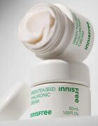 innisfree Green Tea Seed Hyaluronic Cream хидратиращ крем за лице с успокояващ ефект 50 мл.
