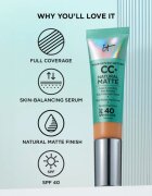 IT Cosmetics Your Skin But Better CC+ Natural Matte CC крем за матиране SPF 40 Fair Warm 32 мл.