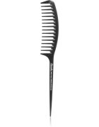 Janeke Carbon Fibre Fashion Comb with a long tail and wavy frame гребен за коса 215 x 3 cm 1 бр.