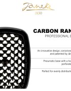 Janeke Carbon Fibre Pneumatic Brush Четка за коса 22 cm 1 бр.