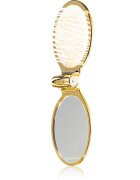 Janeke Gold Line Golden Folding Hair-Brush with Mirror гребен за коса с малко огледало 95 x 55 x 35 cm 1 бр.