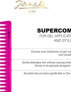 Janeke Supercomb For Gel Application and Styling гребен за нанасяне на гелообразни продукти 1 бр.