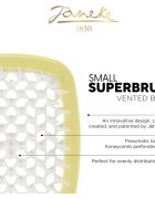 Janeke The Original SuperBrush Small малка плоска четка За коса Yellow 1 бр.