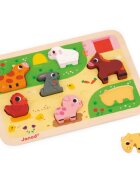 Janod Chunky Farm Puzzle играчка сортер 18m+ 7 бр.