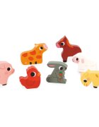 Janod Chunky Farm Puzzle играчка сортер 18m+ 7 бр.