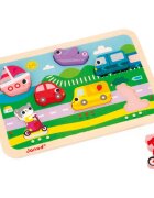 Janod Chunky Puzzle Vehicles играчка сортер 18m+ 7 бр.